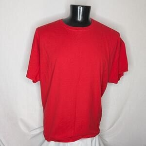 Fruit of the Loom Heavy Cotton T-Shirt Men's 3XL Red - Classic Short Sleeve Tee